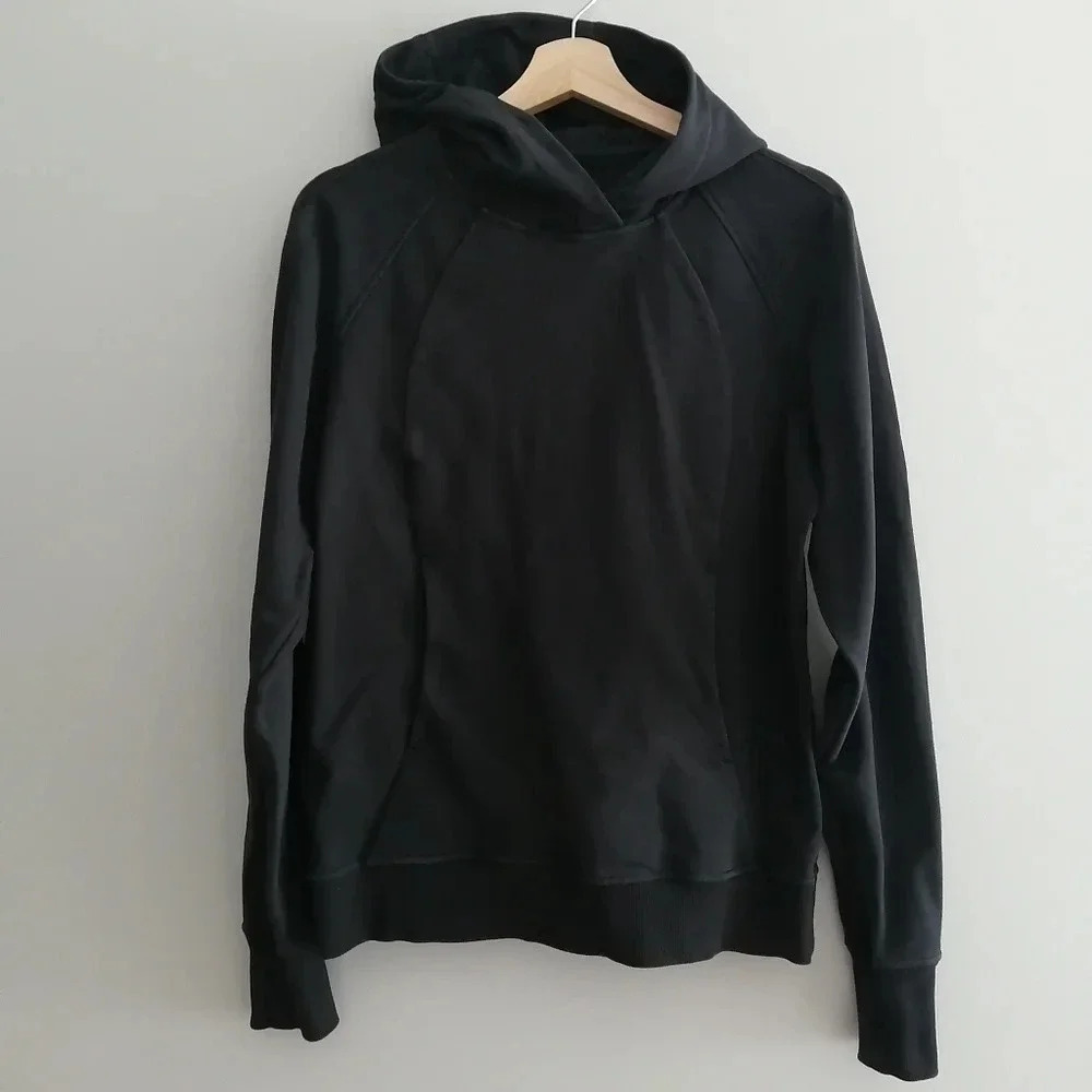 Lululemon Scuba Pullover Hoodie in Black w Kangaroo Pocket 6